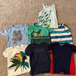 Bundle of seven short sleeve and sleeveless boy 5 and 5T